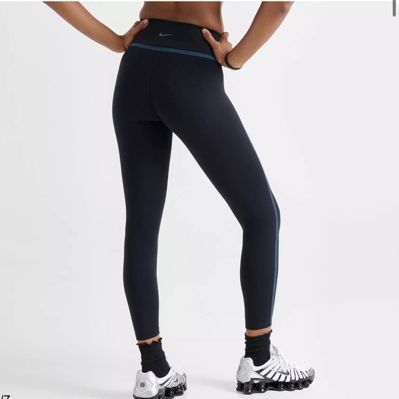 NIKE Women’s One Dri Fit High Waisted 7/8 Leggings Black Size L NEW - Picture 5 of 11